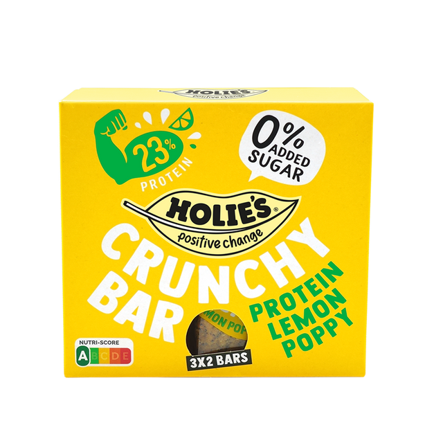Crunchy Bar Protein Lemon Poppy (9x120g)